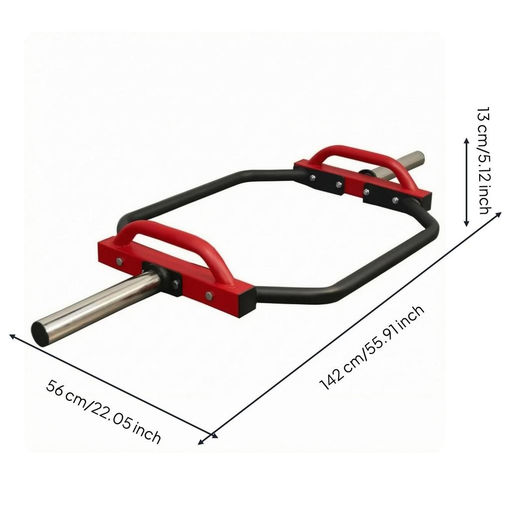 Combo Grip Hexagonal Bar Chrome Sleeves Deadlift Unobstructed