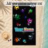 Beach TowelAmong Us Custom Name Text Personalized Soft Towel for Beach Pool Indoor Home Decor Gift