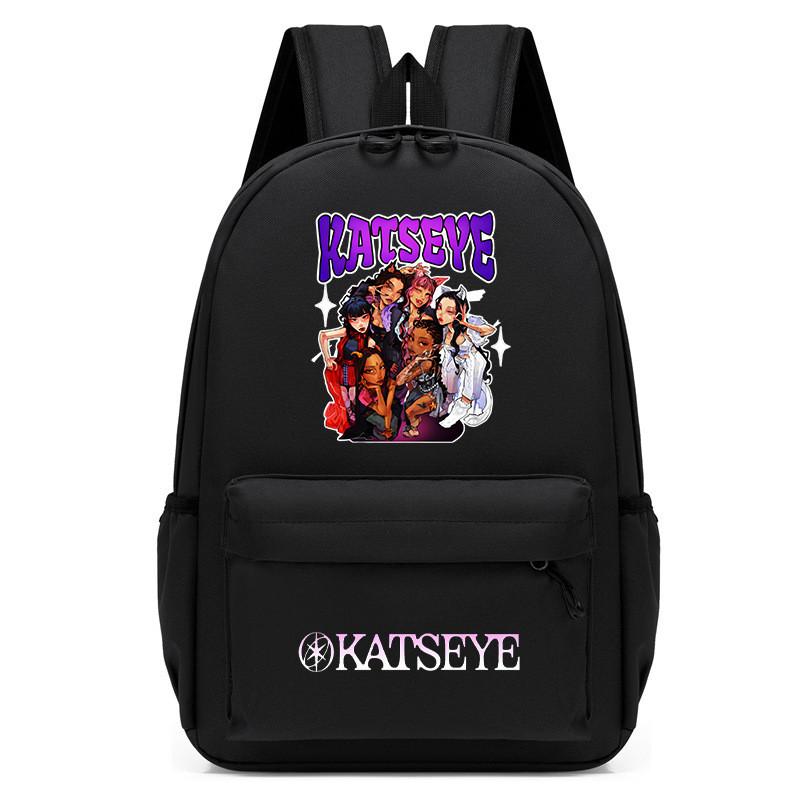 60123-15 Popstars KATSEYE Bedruckter Rucksack Schüler Schule Wasserdichte Tasche