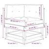 VidaXL Canapé d'angle avec coussins bois massif douglas, canapé de jardin, canapé d'extérieur, canapé de patio, sofa de 825427