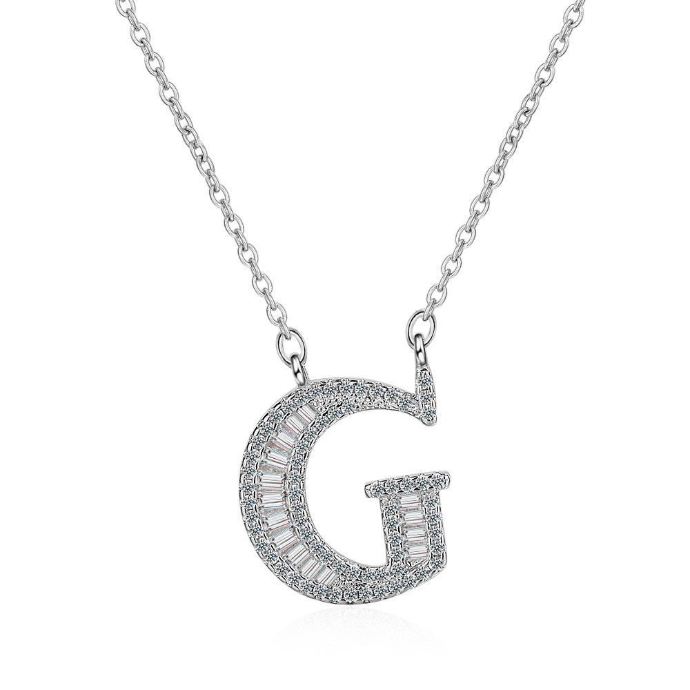 26 Letters of The Alphabet Necklace Female Romantic Travel with The Same Short Section of The Collarbone Chain Valentine's Day Gifts Necklace