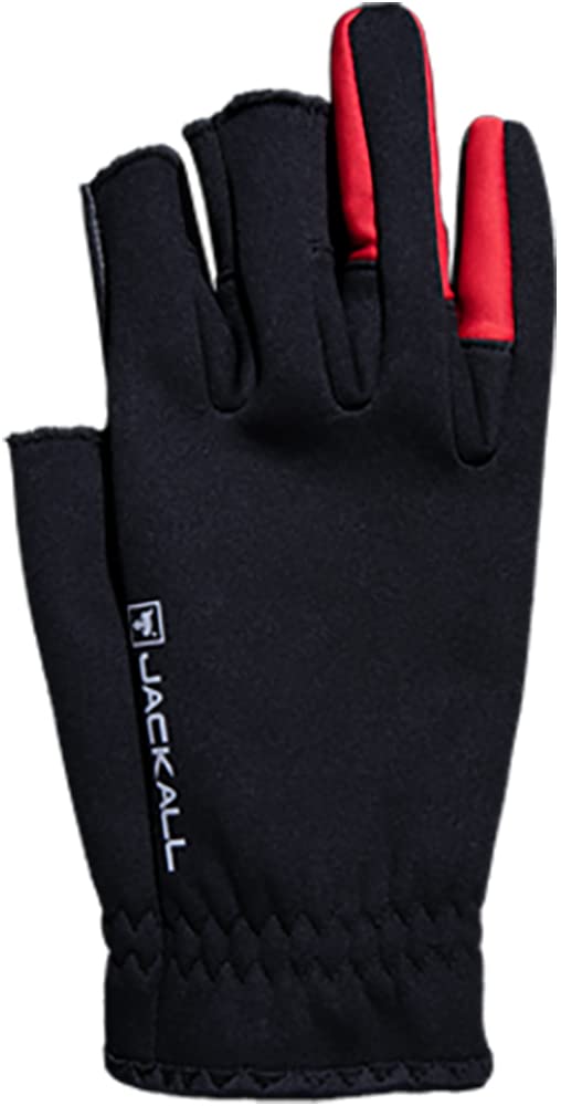 

JACKALL Универсальные перчатки трех размеров S, Пальцы, Красный,