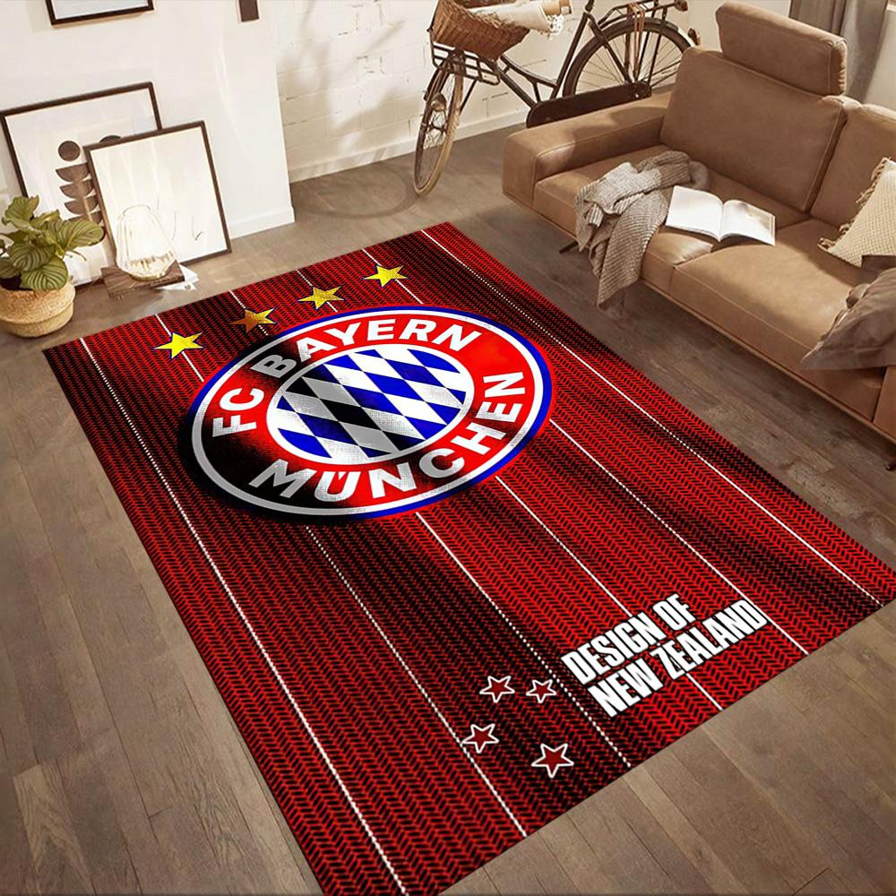 FC Bayern München Fußmatte Geeignet für Eingangsbereich Esszimmer Küche Spielzimmer Rutschfester Teppich Büros dekorieren Am besten für Weihnachten