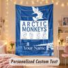 Custom Personalized Tapestry,Arctic Monkeys Print Custom Name Text Wall Art Hanging for Bedroom