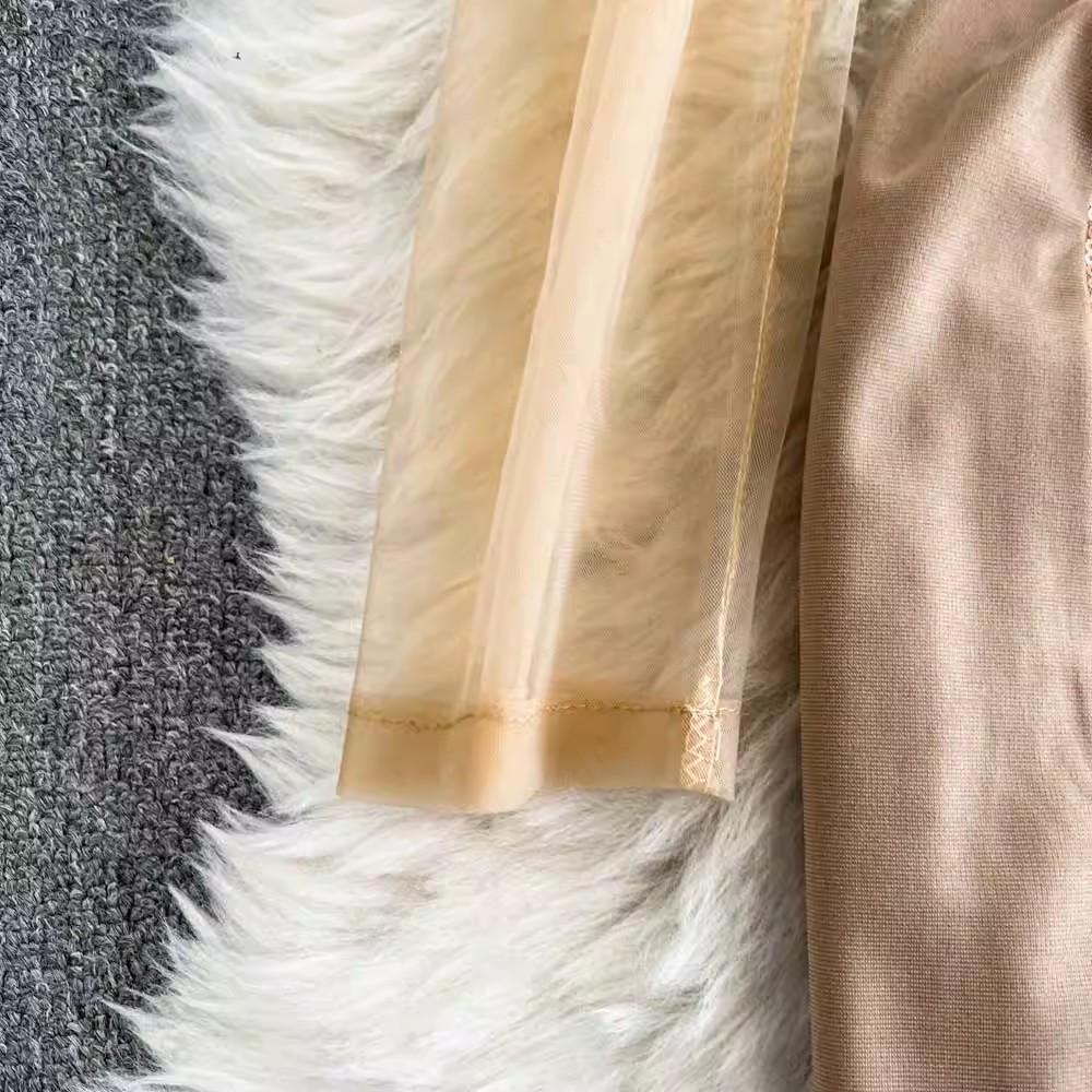 2025 neue Frühjahr Sommer Frauen High-End-Party Mode O Neck Shiny Diamanten Langarm Schlank Lange Party Casual Kleider