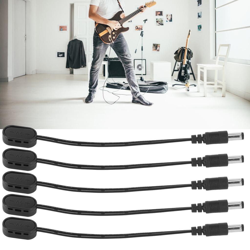 9V Battery Clip Converter Snap Connector Power Supply Adapter for Guitar Effect Pedal