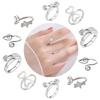 10pcs Crochet Rings Alloy Crochet Tension Rings Accessories for Knitting Lovers