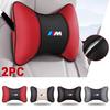 SQLI6 2pcs Car Interior Seat Headrest Pillow Neck Support Pads Stickers for BMW M Performance E30 E34 E36 F21 F30 F35 M3 M5 X1 X3