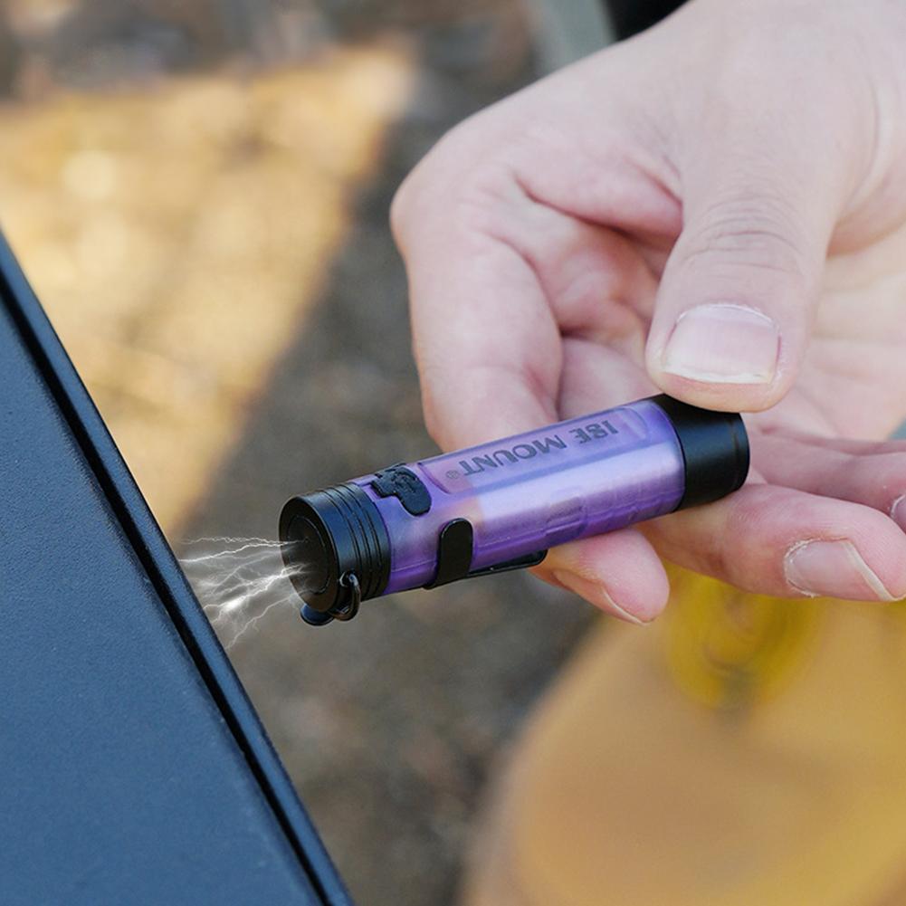 LED Outdoor Mini Flashlight with Magnetic Hook Portable Camping Flashlight Pocket Size Work Light for Fishing Hiking