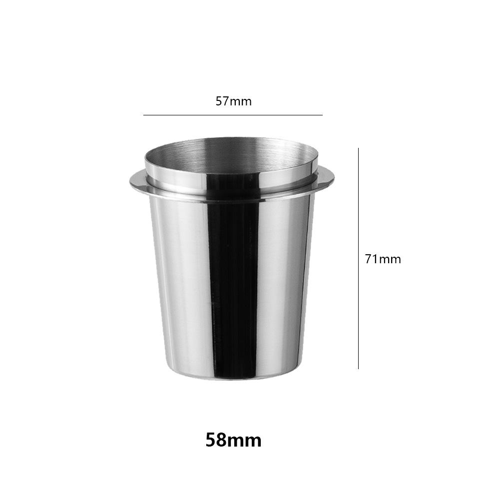 Kaffeedosierbecher 51/54/58mm Kaffeebohnen Messbecher Edelstahl Ersatz Café Barista Werkzeug für Espressomaschine