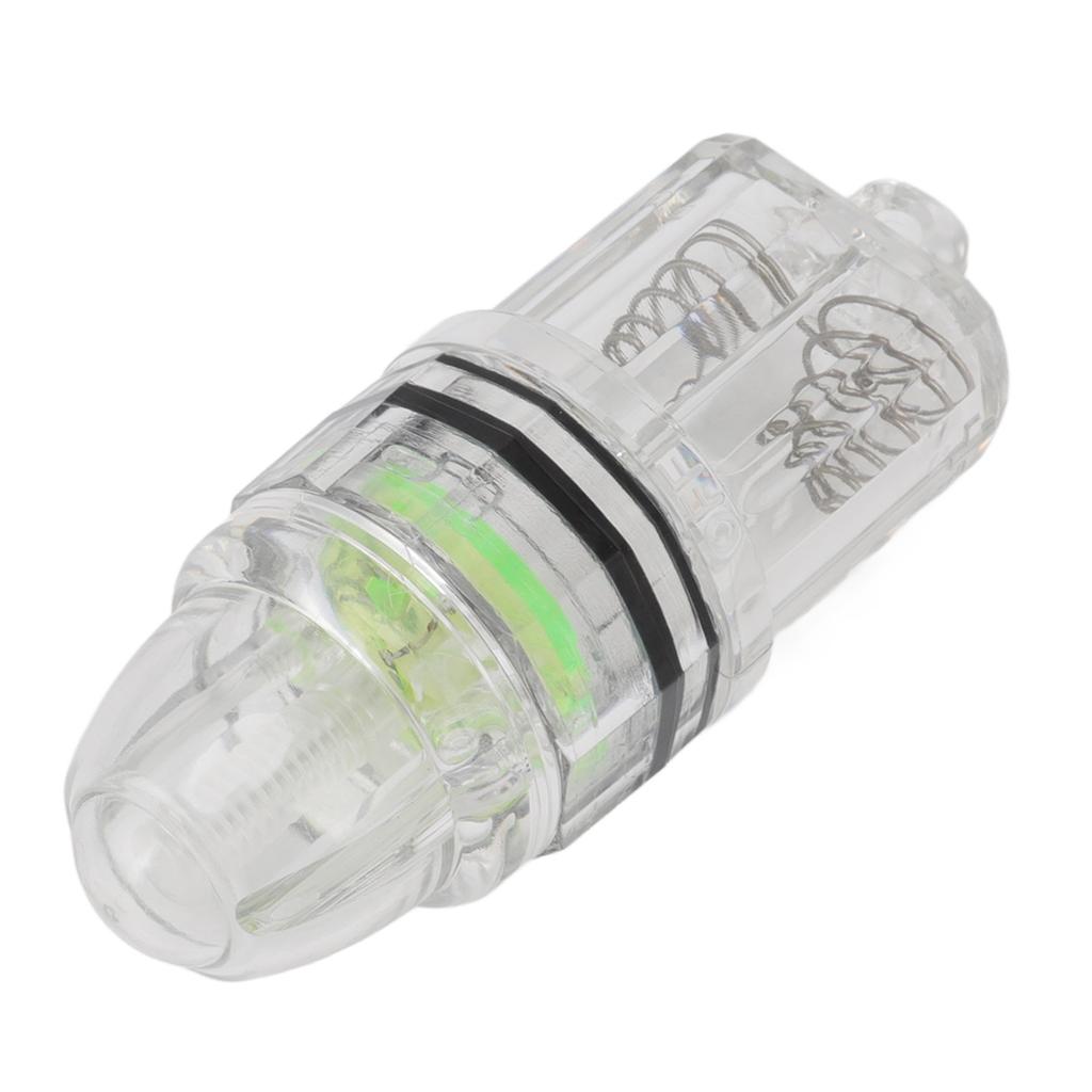Luz de pesca de queda profunda transparente de plástico AA com bateria LED para pesca de corrico no mar