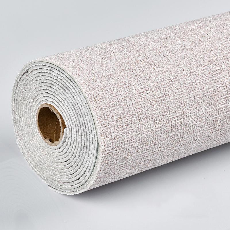 Självhäftande Imitation Linne Väggbeklädnad Renovering Vardagsrum Sovrum Bakgrundsvägg Fuktsäker Mögelresistent Väggdekaler