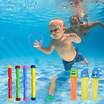 Schwimmtauchspielzeug Kinderfisch Delfin Boje Pool Schatzsuche Tauchtorpedo Rakete Wasserdiamant Kinder Wasserspielzeug