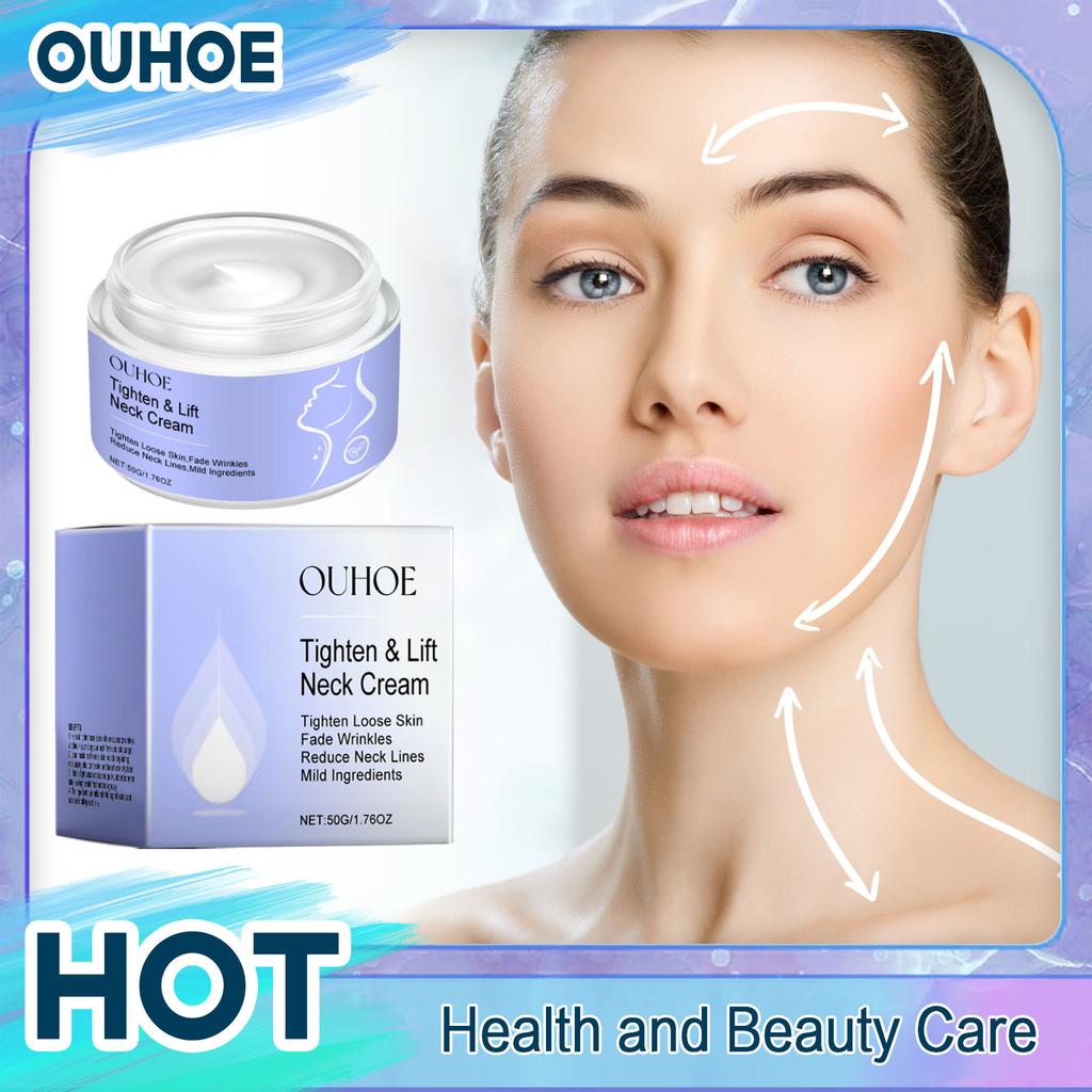 Neck Cream Anti Fine Lines Tightening Lifting Firming Eliminating Double Chin Brightening Smoothing Moisturizer Neck Skin Care