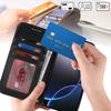 For iPhone 16 Pro Stand Case Textured Leather Wallet Phone Cover with Strap