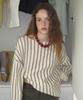Eopaeleolakaibeu Have Summer Stripe Knit - Ivory