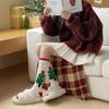 Long Tube Home Sleep Socks Calf Socks Women Hosiery Thick Christmas Stocking  Women