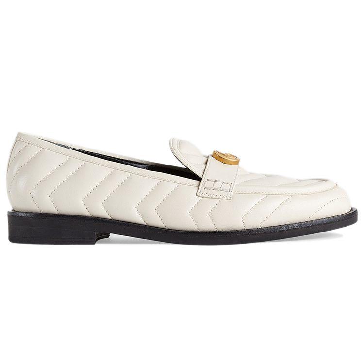 Gucci Marmont Matelasse Loafer White Women's 670399 BKO60 9022