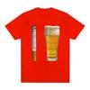 Beer and Cigarette Funny Tshirt Alcohol Beer Offensive Party Stupid Meme Tshirts Unisex Women Fashion Cotton Short Sleeve T Shirt