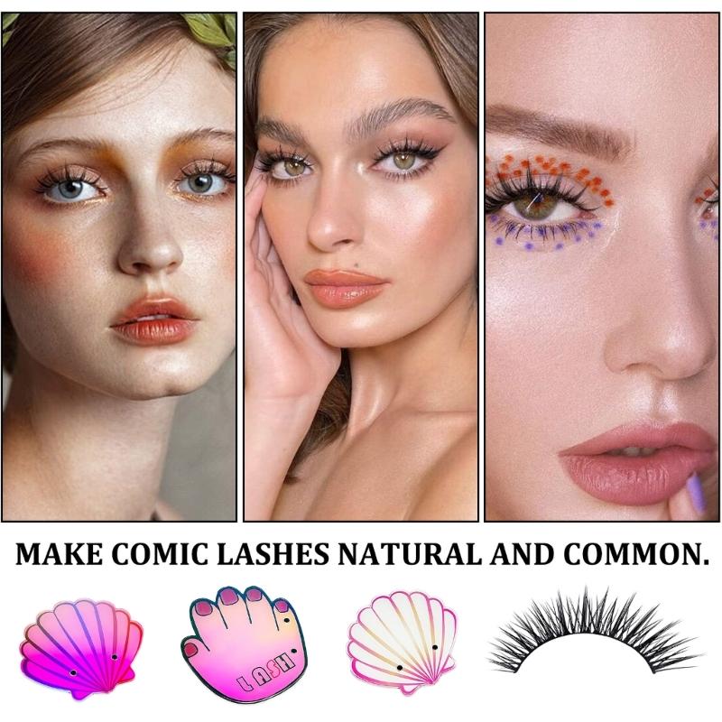 Acrylic Eyelash Extensions Organizers Shells Shape Eyelash Pallet Lash Extension Stand Lash Pallet for Beauty Salons