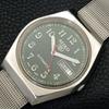 JAPAN VINTAGE SEIKO 5 AUTOMATIC 6309A MENS GREEN COLOR DIAL WATCH A500845-5