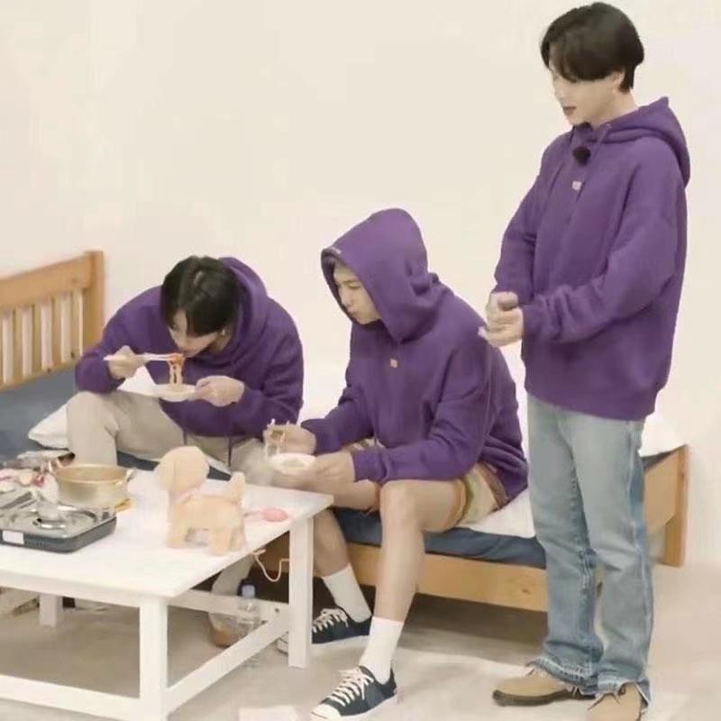 Buy KPOP Bangtang Park JIMIN Design Purple Sweatshirt Hooded Print