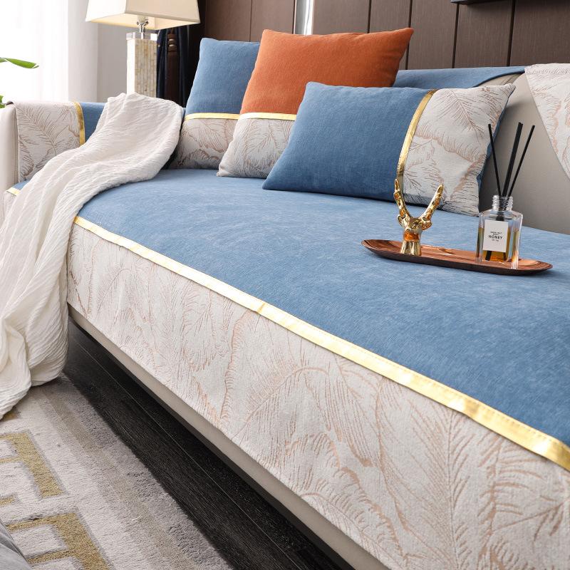 Новый чехол для дивана из синели для гостиной — фото 4