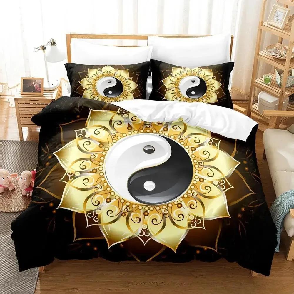 

Colorful yin and yang made of color combinations Bedding Set Single Twin Full Queen King Size Adult Kid Bedroom Duvet cover Sets 70x133cm