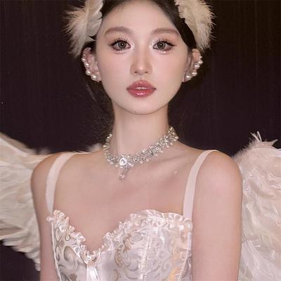 Super Fairy Angel Wings Ballet Headdress Feathers High Value Edge Clip Wear Beautiful Swan Cold Hair Accessories