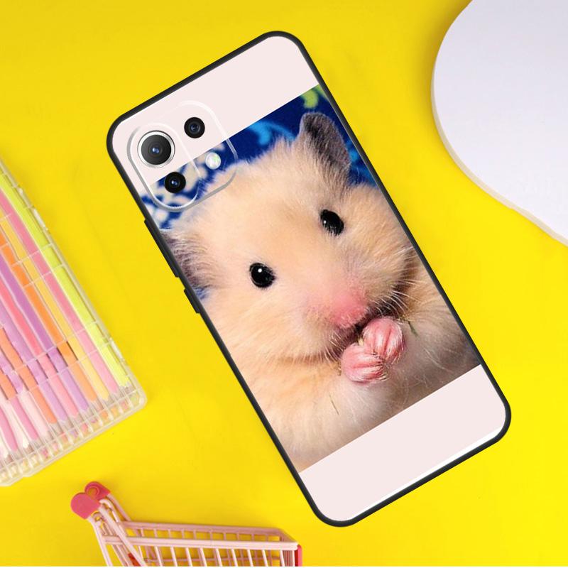 

Cute Adorable Hamster Cover For Xiaomi 14T Pro 11T 12T 13T 13 14 Ultra POCO X7 Pro X3 X5 F3 F5 F6 M6 X6 Pro Case Xiaomi 13