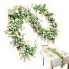 2pcs 6.8ft Easter Egg Wreath Easter Artificial Egg Spring Garland Decor Home Accent Ornament For Home Party Wall Fireplace