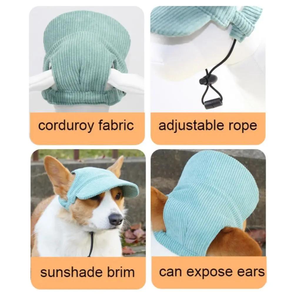 Pet Supplies Sunshade Hat Velvet Dog Cat Hat Exposing Ears Seasons Dressing Up General Sun Protection Going Out