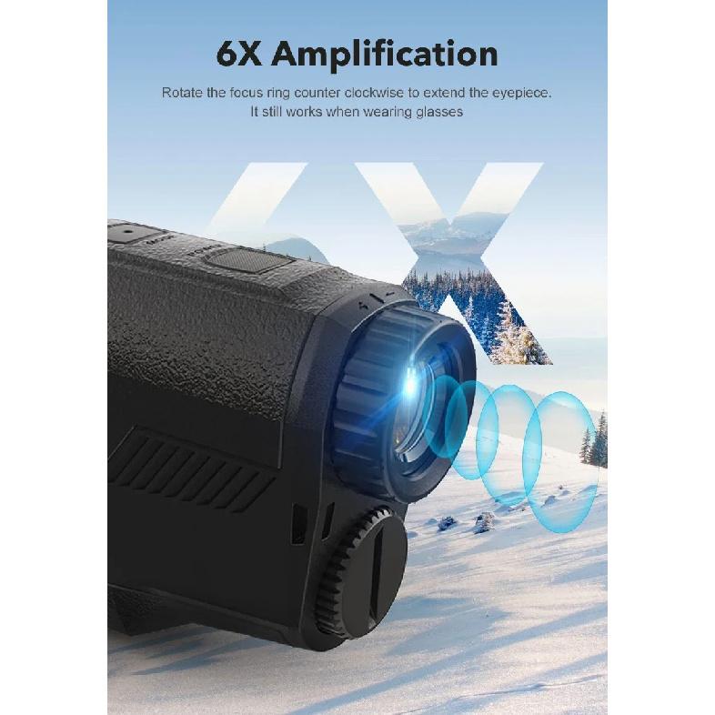ARTBULL 1000m Golf Rangefinder 650m Telescope with Flag-Lock Slope Pin Laser Distance Meter Hunting Outdoor