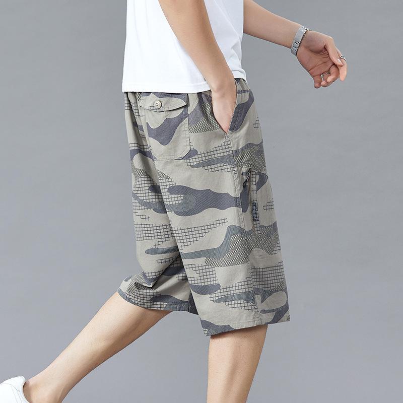 Shorts Casual Capris Men's Summer Pure Cotton Loose Fitting Workwear Underwear Outerwear Pants