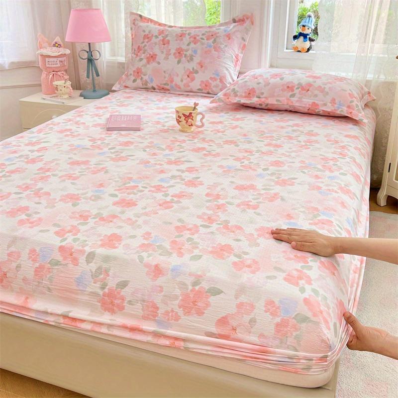 1pc Double Layer FIBER Fitted Sheet without Pillowcase or Insert Comfortable  for Bedroom Guest Room Hotel All Seasons