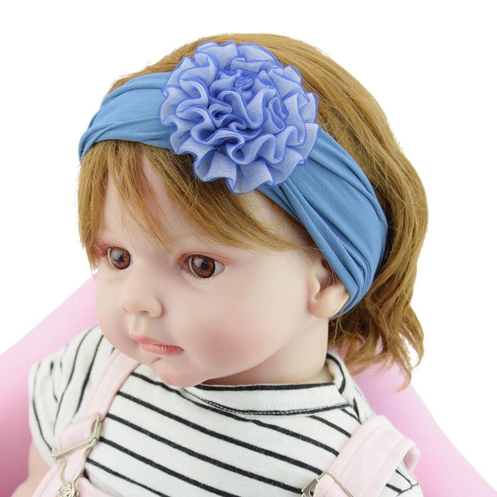 

Children S Nylon Large Flower Headband Baby Headband Mesh Baby Hair Accessories Headgear Stockings Headgear