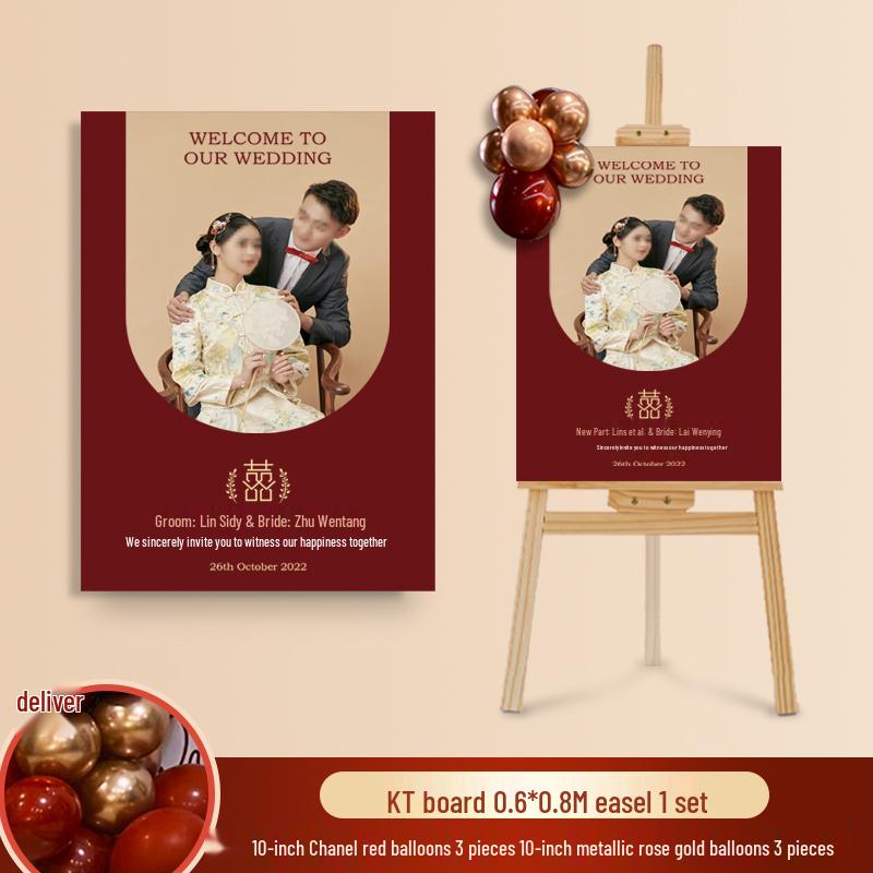 Wedding Ceremony Welcome Sign - Directional KT Board Decor
