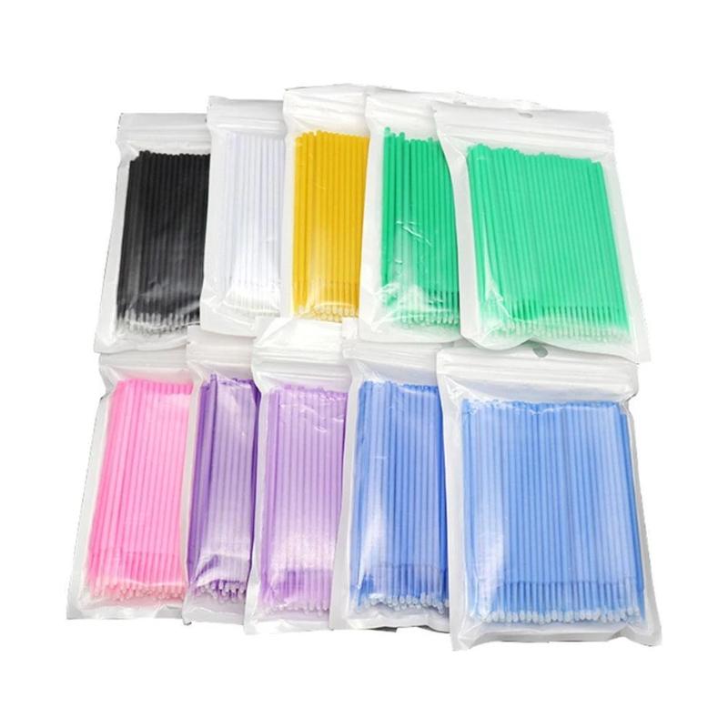 100PCS/Set Brushes Paint Touch-up Yellow Pen Small Tip Car Detailing Brush Car Maintenance Tool Accessories Auto Mini Head Brush