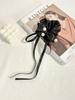 1 pearl black ribbon headband, rubber band, bow, versatile and exquisite style for daily use