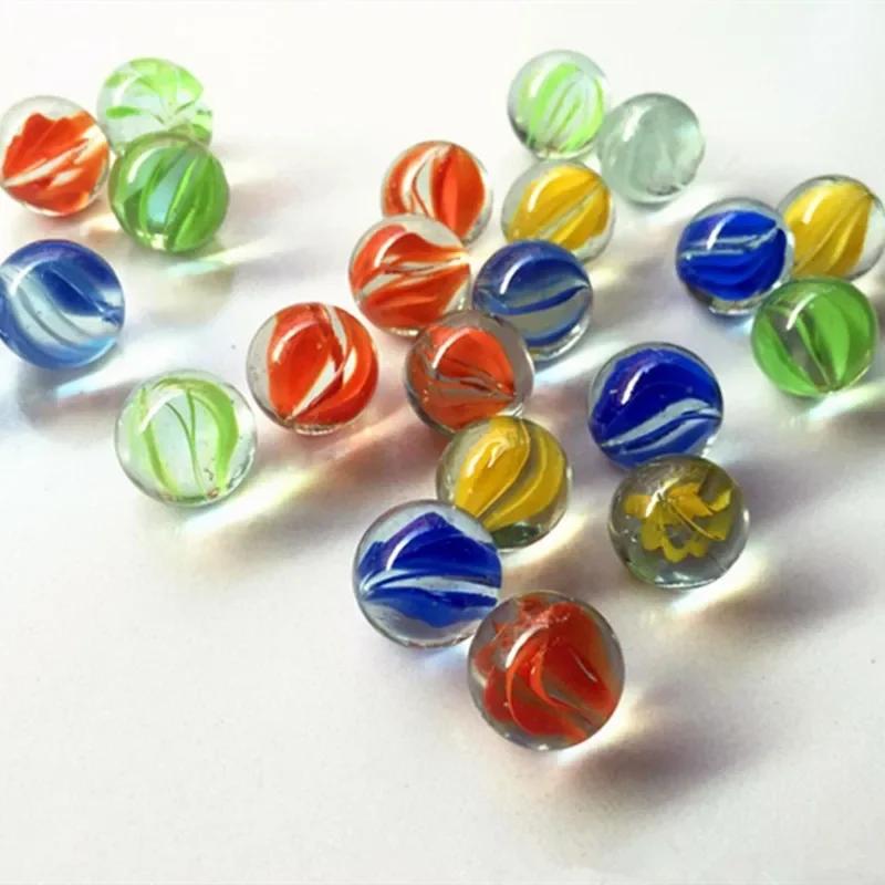 1020Pcs 14Mm Colorful Glass Balls Marbles Pinball Machine Game Vase Aquarium Fish Tank Filler Home Decoration Toys For Kids