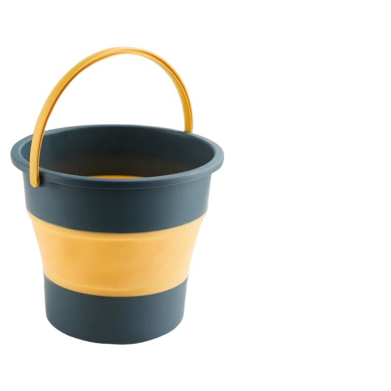 Foldable Portable Plastic Water Bucket Set
