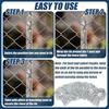 Metal Wire Clamp Fence Cable Ties Portable Fencing Fastening Straps for Multiple Fence Types Durable