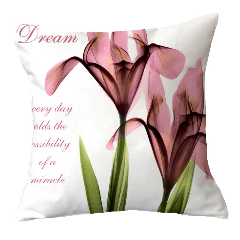 

Наволочка Подушка Простой Зеленый Растение Офис Диван Поясничная Подушка Скандинавская Подушка 45 * 45cm (excluding core)