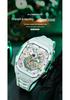 Orologio Sportivo SVJ da Uomo di Alta Gamma Scheletro 3D Luminoso Impermeabile al Quarzo