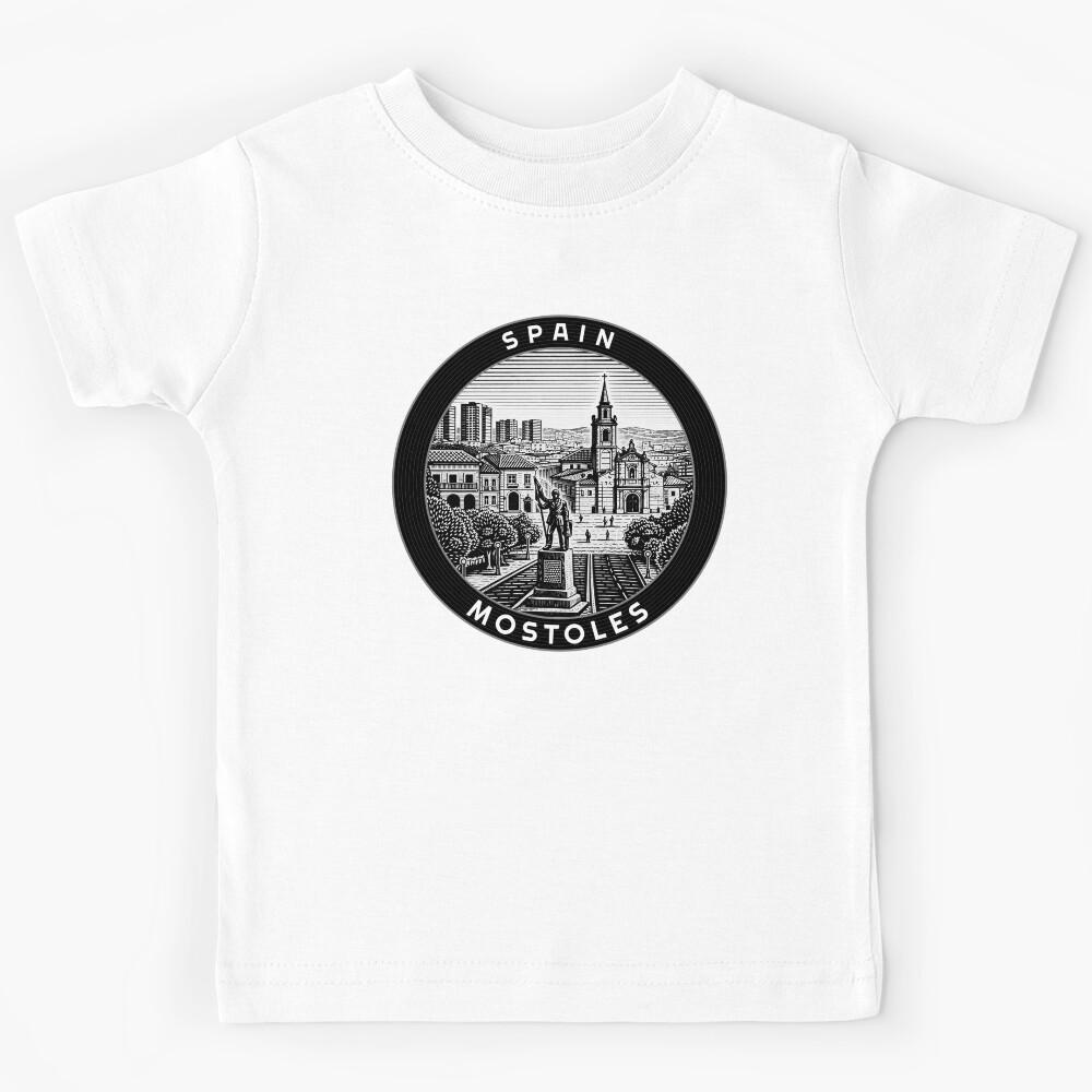 Mostoles Spain Linocut Style  Kids T-Shirt 100