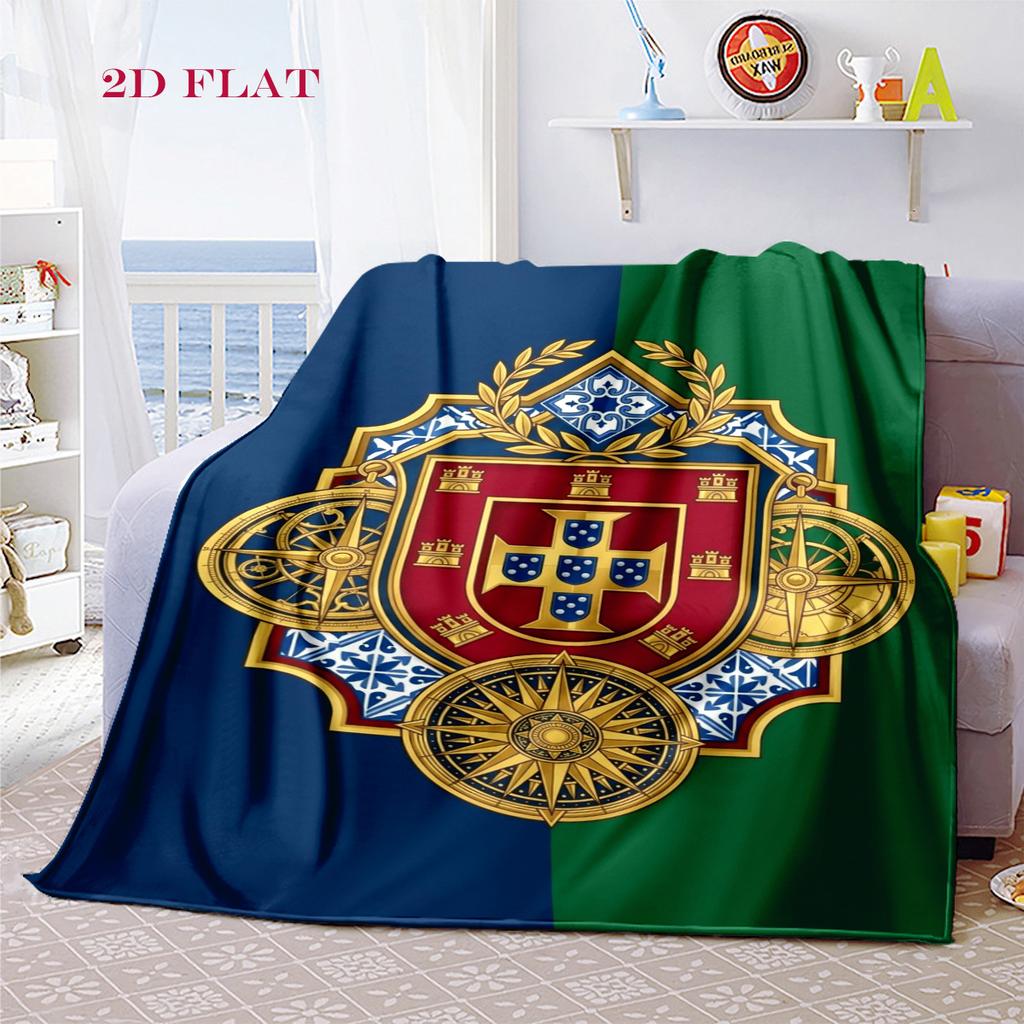 Royal Heraldry Regal Symbols blanket Suitable for all seasons Soft and comfortable Machine washable Office rest blanket Air conditioning blanket