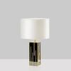 Nordic Modern Wholesale Hotel Bedroom Bedside Study Luxury Gold Decor Metal Iron Fabric Shade LED Desk Light Led Table Lamp