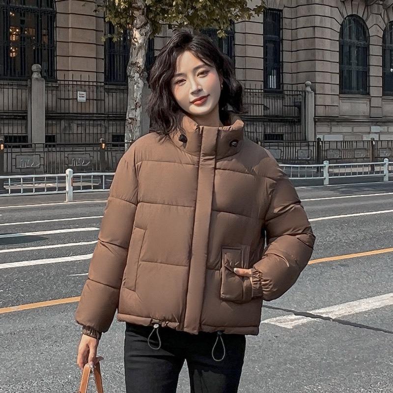 Short down cotton-padded clothes for women's winter new small thickened bread clothes fashionable stand-up collar warm small cotton-padded jacket