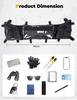 KEMIMOTO UTV 1680D Roof Overhead Storage Bag Compatible with Polaris RZR XP 1000/ RZR XP 4 1000 2024-2025 Prevent Sagging Bag