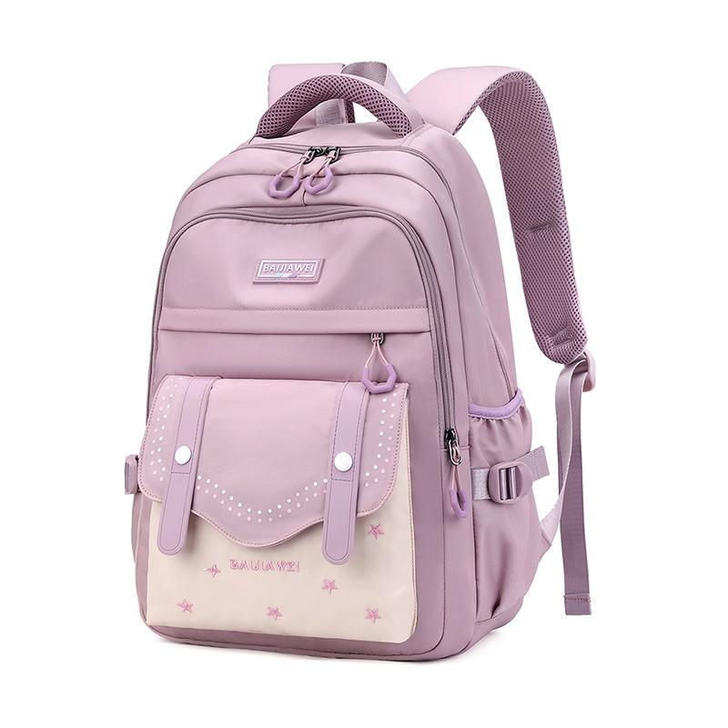 Korean Style Daily Backpack For Women Packsack Waterproof Nylon Fabric Travel Backpacks Girls School Bag Teenagers Casual Bags